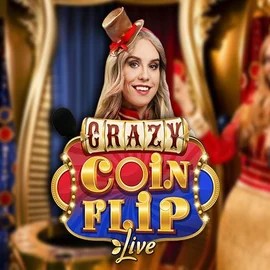 Crazy Coin Flip slot logo by Evolution at Big Boost CasinoCrazy Coin Flip