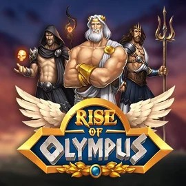 Slots logo of Rise of Olympus from Play'n GO at Big Boost Casino